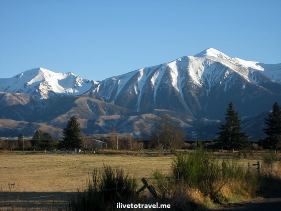 Canterbury mountain landscape in New Zealand's Southern Alps