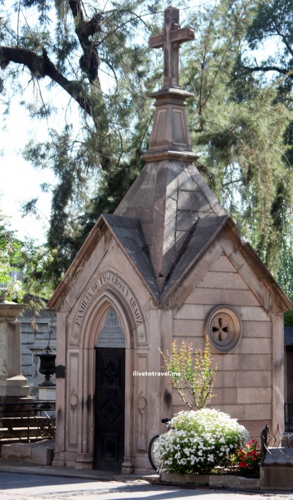 Mausoleum in the Cementerio General de Santiago in Chile