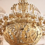 Chandelier in The Hermitage in St. Petersburg, Russia