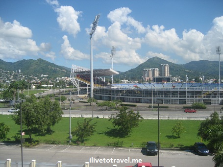 Port of Spain Port of Spain in Trinidad & Tobago from the Marriott Courtyard