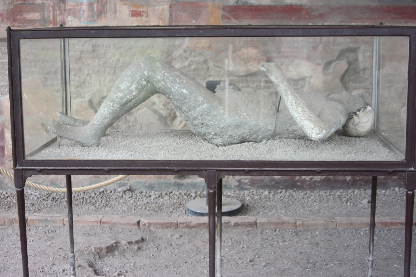 A victim of Vesuvius in Pompeii