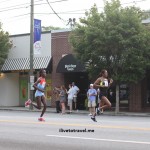 The front of the pack at Atlanta's Peachtree Road Race around mile 3.5