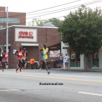 Runners at the front of the pack at Atlanta's Peachtree Road Race