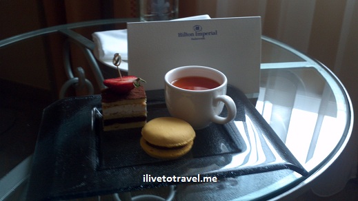 Hilton Grand Imperial welcome Hilton Grand Imperial welcome treat in my room in Dubrovnik, Croatia
