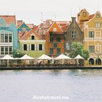 Waterfront architecture in Punda in Willemstad, Curacao
