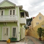 Architecture in Otrobanda in Willemstad, Curacao at the Hotel Kura Holanda