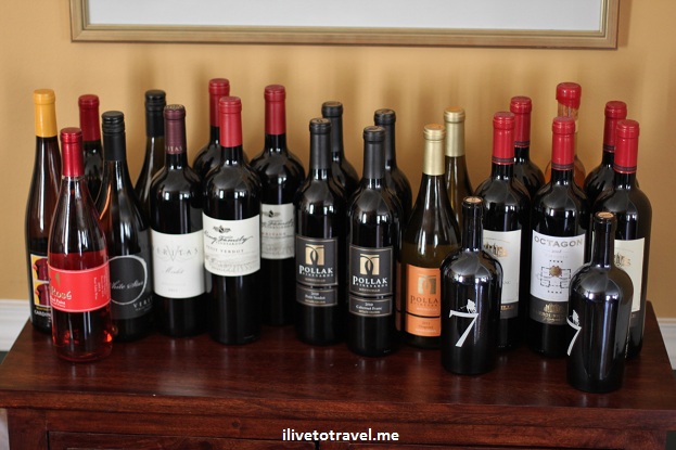 WIne from Virginia's wineries: Pollock, Cardinal Point, Barboursville, King, Veritas