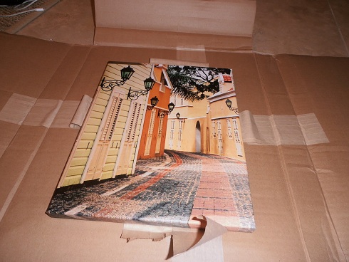 Canvas print of a photo from Willemstad, Curacao