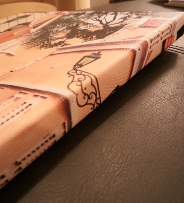 Canvas print detail - wrap-around print