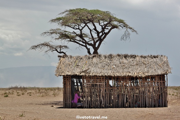 School building at a Masai village in Tanzania