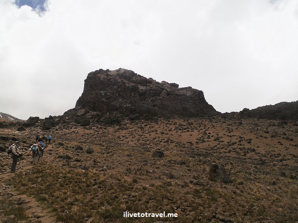 Alpine desert in Mt. Kilimanjaro near the Lava Tower