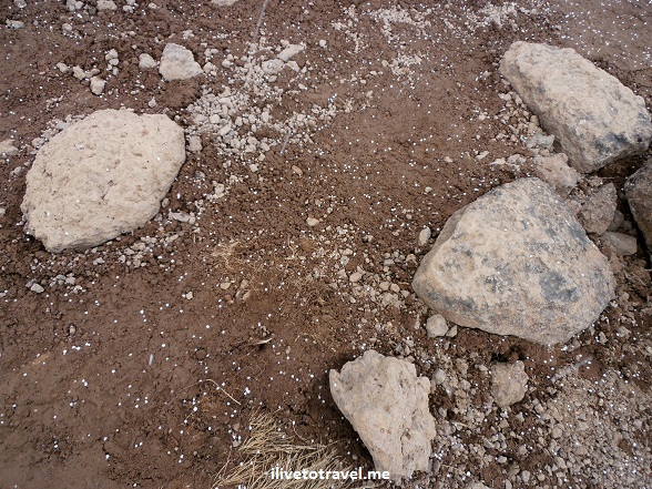 Hail on Mt. Kilimanjaro
