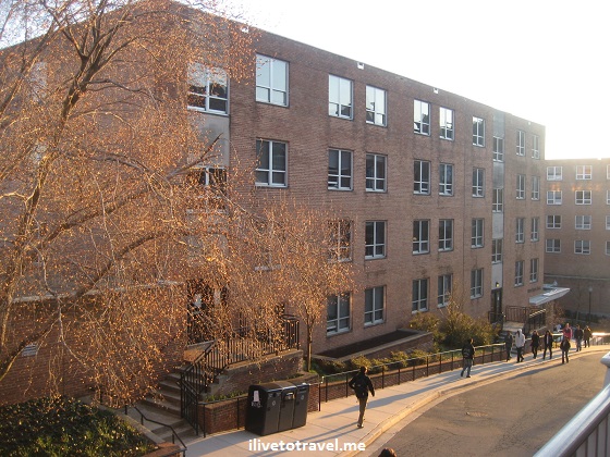 New South residence hall in Georgetown University