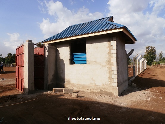 Guardhouse at the site of the new Kili Centre