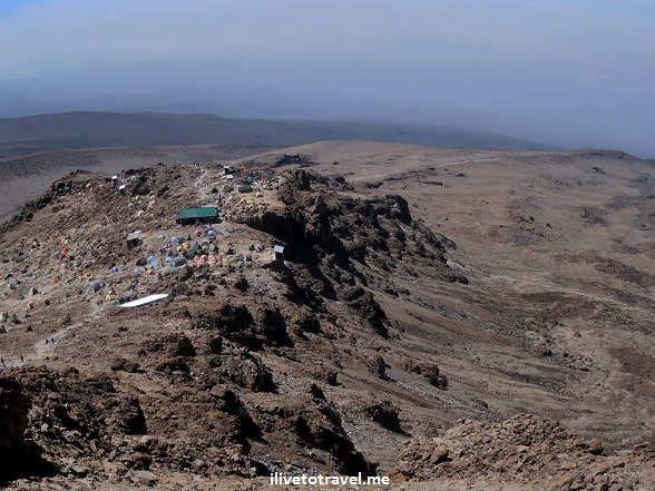 View of Barafu Camp on Mt. Kilimanjaro