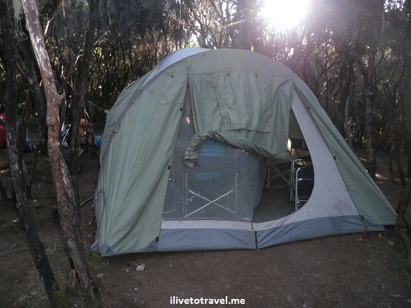 Dining tent in Kilimanjaro