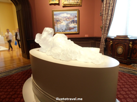 The Smithsonian's Renwick Gallery in Washington, D.C. for American art - glass statue