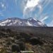 Mt. Kilimanjaro with a beautiful blue sky and clouds