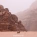 Iconic landscape Wadi Rum rock formations, desert in Jordan outdoors nature adventure Canon EOS Rebel